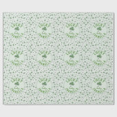 Lucky Baby Green und White St Patricks Day Geschenkpapier (Flach)