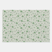 Lucky Baby Pink und Green St Paddys Geschenkpapier Set (Vorderseite 3)