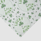 Lucky Baby St Patricks Day Green Clove Seidenpapier (Detail)
