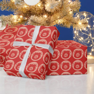 Lucky Bag Chinesisches Neujahr Roter Rosa Geschenkpapier