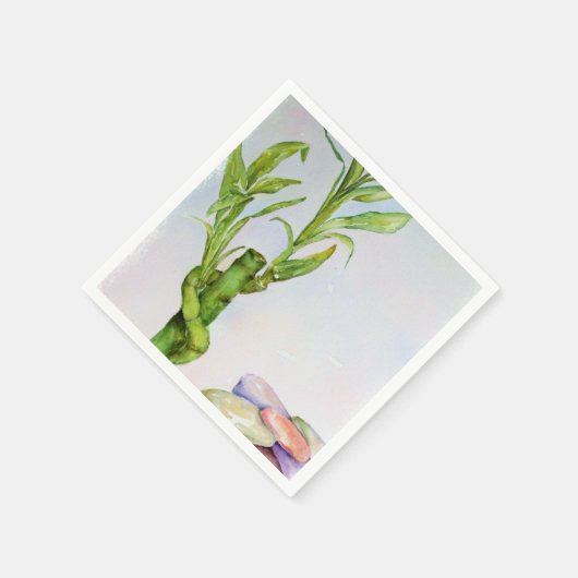 LUCKY BAMBOO PAPIER NAPKINS SERVIETTE (Ecke)
