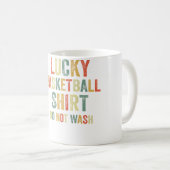 Lucky Basketball Do Not Wash Shooting Baskets Hoop Kaffeetasse (VorderseiteRechts)