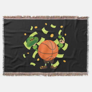 Lucky Basketball Happy Patrick's Day Decke
