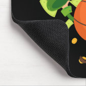 Lucky Basketball Happy Patrick's Day Mousepad (Ecke)