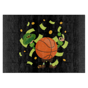 Lucky Basketball Happy Patrick's Day Schneidebrett