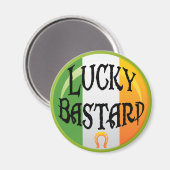 Lucky Bastard St. Patrick's Day Magnete Magnet (Vorderseite/Rückseite)
