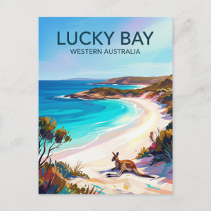 Lucky Bay Australien Postkarte