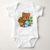 Lucky Bear Baby Strampler (Vorderseite)