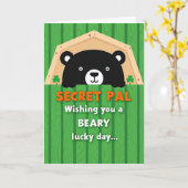 Lucky Beary Secret Pal Karte (Gelbe Blume)