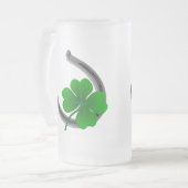 Lucky Beer Glass St. Patrick's Day Kleeblatt Tasse (Vorderseite Links)