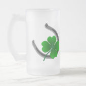 Lucky Beer Glass St. Patrick's Day Kleeblatt Tasse (Links)