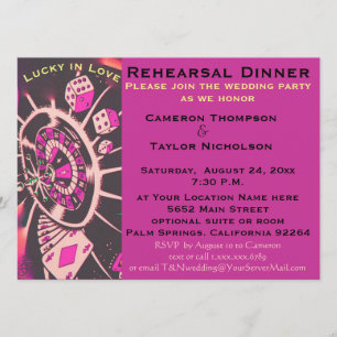 Lucky bei Liebe Probe Abendessen Einladung