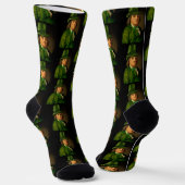 Lucky Ben Franklin St. Patrick's Day Socken (Gewinkelt)