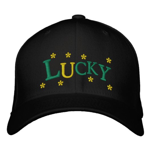 LUCKY BESTICKTE BASEBALLKAPPE (Vorderseite)