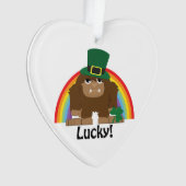 Lucky Bigfoot Leprechaun Ornament (Vorderseite)