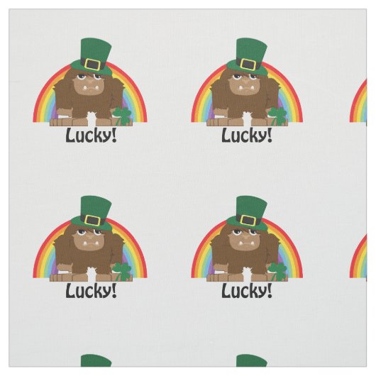 Lucky Bigfoot Leprechaun Stoff (Muster)