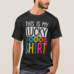 Lucky Bingo Funny Bingo Player Hobby Gambling Bin T-Shirt