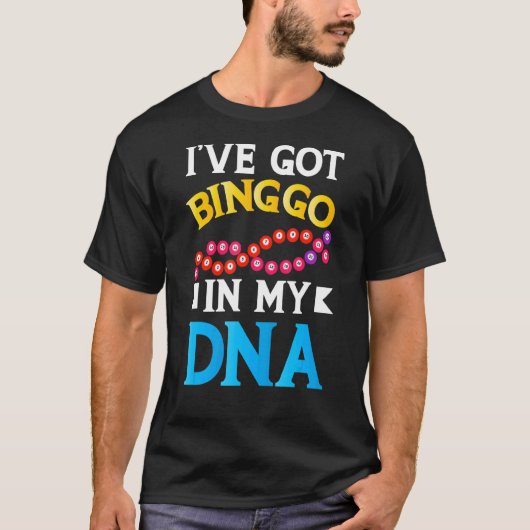 Lucky Bingo Game Bingo Dna Caller Card Player Appl T-Shirt (Vorderseite)