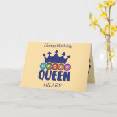 Lucky Bingo Queen Birthday Karte (Gelbe Blume)