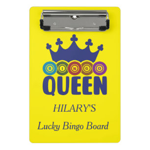 Lucky Bingo Queen Mini Klemmbrett