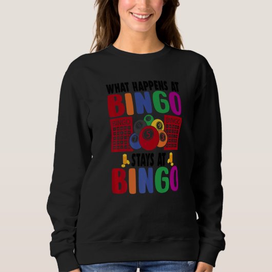 Lucky Bingo Women Men Lucky Bingo Gambler Sweatshirt (Vorderseite)
