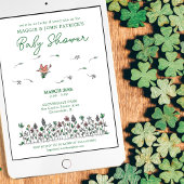 Lucky Bird Baby Dusche Einladung