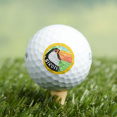 Lucky BIRDIE Toucan Golf Balls Golfball (Insitu T-Shirt)