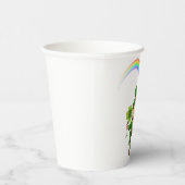 Lucky Bitcoin Rainbow Leprechaun Pappbecher (Rechts)