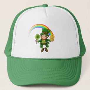 Lucky Bitcoin Rainbow Leprechaun Truckerkappe
