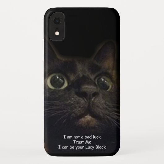 Lucky Black Cat Case-Mate iPhone Hülle (Rückseite)