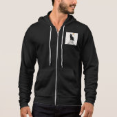 Lucky Black Cat Hoodie | Mystical Moon & Stars Des (Vorderseite)