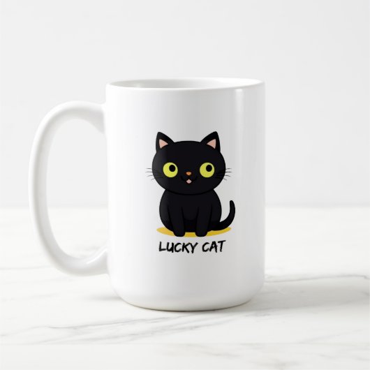 Lucky Black Cat Kaffeetasse (Links)