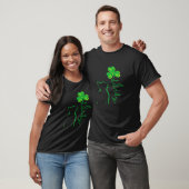 Lucky Black Cat Kleeblatt Funny St Patricks Day Ki T-Shirt (Unisex)