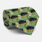 Lucky Black Cat Krawatte (Gerollt)