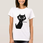 Lucky Black Cats Hallo T-Shirt (Vorderseite)