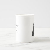 Lucky Black Lab Bone China Tasse (Vorderseite)