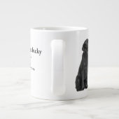 Lucky Black Lab Jumbo-Tasse (Rückseite)