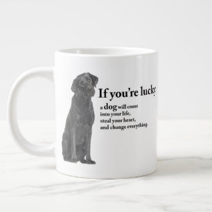Lucky Black Lab Jumbo-Tasse
