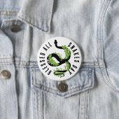Lucky Black Schlange in Clover All Snakes Day Butt Button (Beispiel)