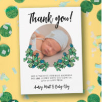 Lucky Blue Clovers Foto Boy Baby Dusche