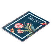 Lucky Blue Songbird Notizblock (Linke Seite)