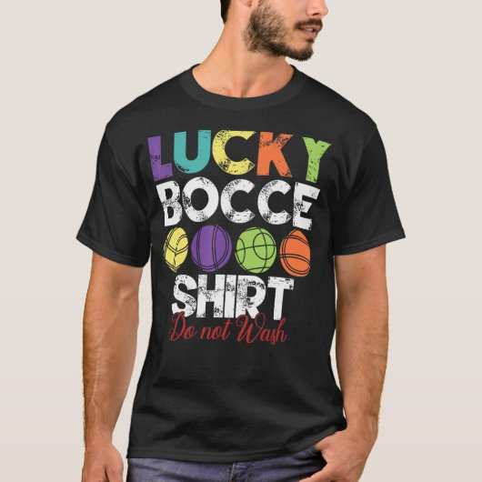 Lucky Bocce Ball Bocce Ball Player T-Shirt (Vorderseite)