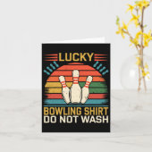 Lucky Bowling Funny Bowling Karte (Gelbe Blume)
