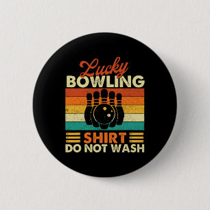 Lucky Bowling Shirt nicht waschen - Bowler Bowling Button