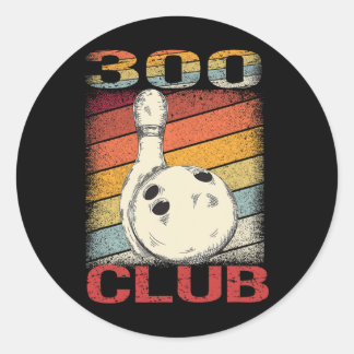 Lucky Bowling The Perfect Game Shirt 300 Club Runder Aufkleber