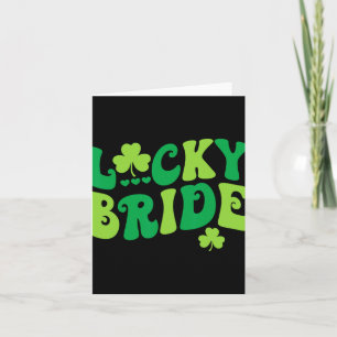 Lucky Bride Groom Paare Matching Wedding St Patr Karte