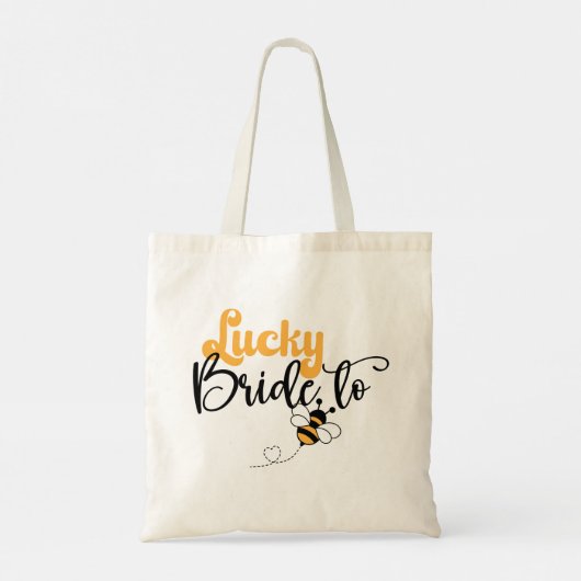 Lucky Bride to Bee Tote Bag Tragetasche (Rückseite)