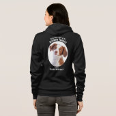 Lucky Brittany Spaniel Hoodie (Schwarz voll)