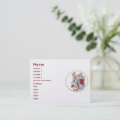 Lucky Buddha Business Card Visitenkarte (Stehend Vorderseite)