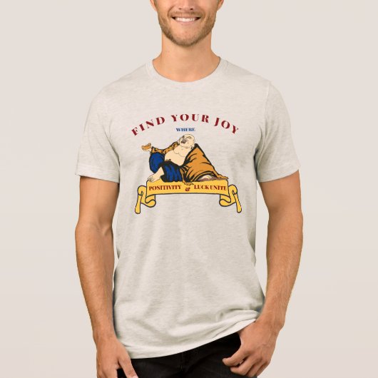 Lucky Buddha Tri-Blend Shirt (Vorderseite)